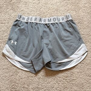 Under Armour Women's Athletic Gray and White Shorts (i have two pair on my page)